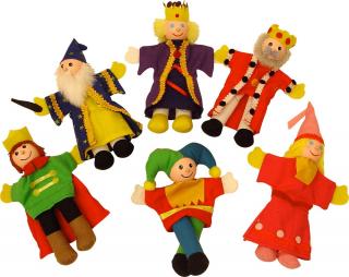 Prstové loutky - královská rodina