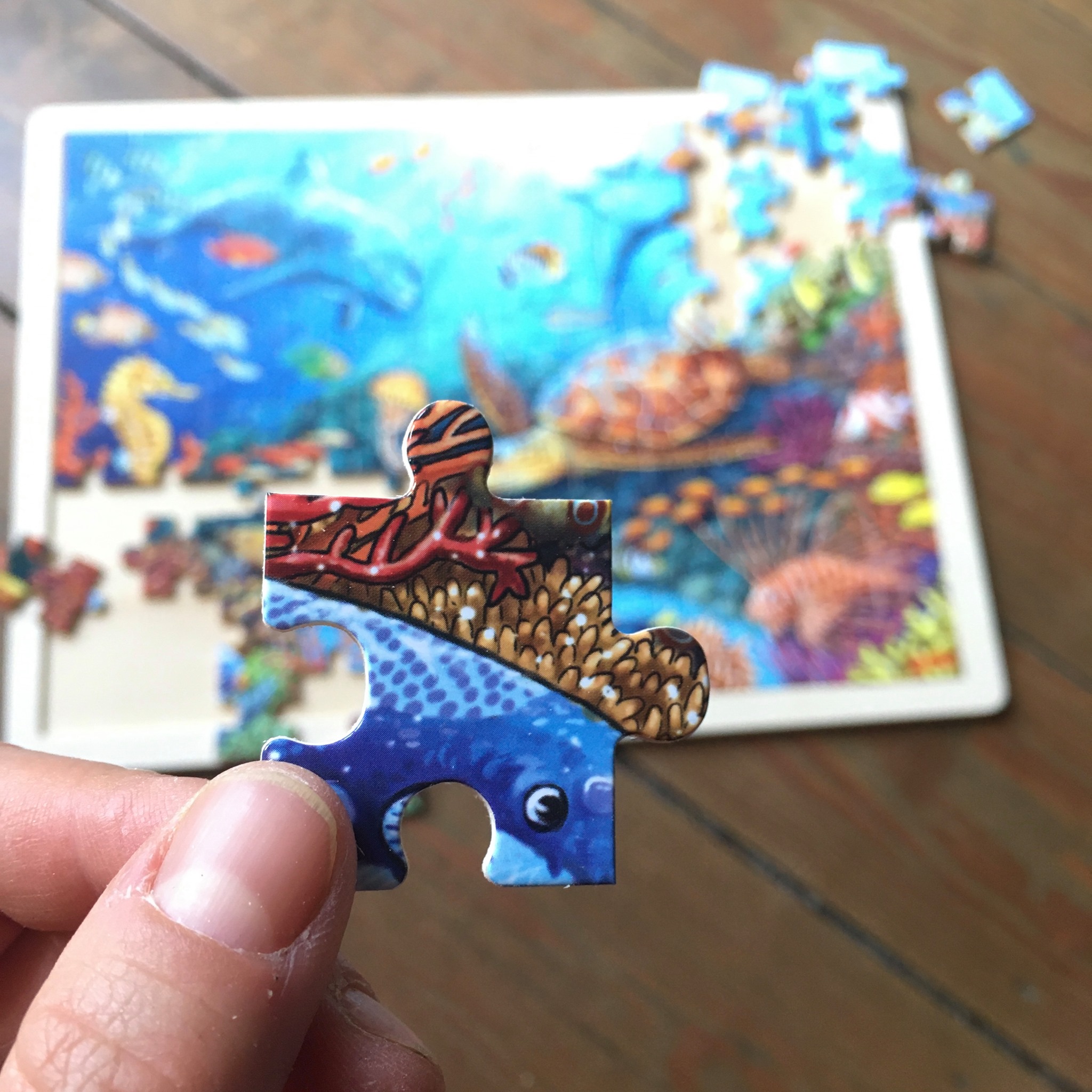 Goki Dřevěné puzzle - na horské chatě