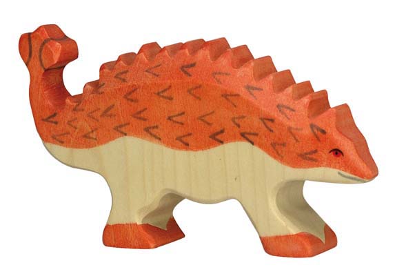 Ankylosaurus - dřevěná vyřezávaná hračka