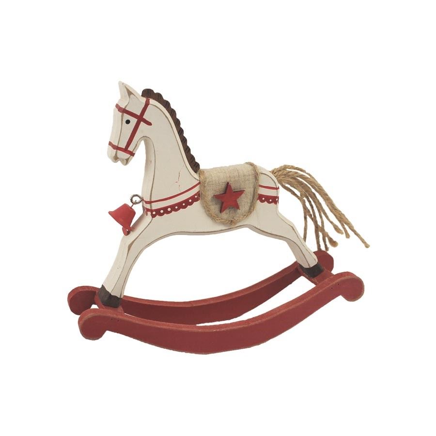 Dřevěný houpací koník 22cm