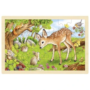 Goki Dřevěné puzzle - Koloušek