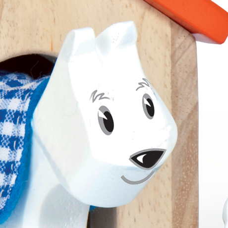 Le Toy Van dřevěná bouda s pejskem a kočičkou