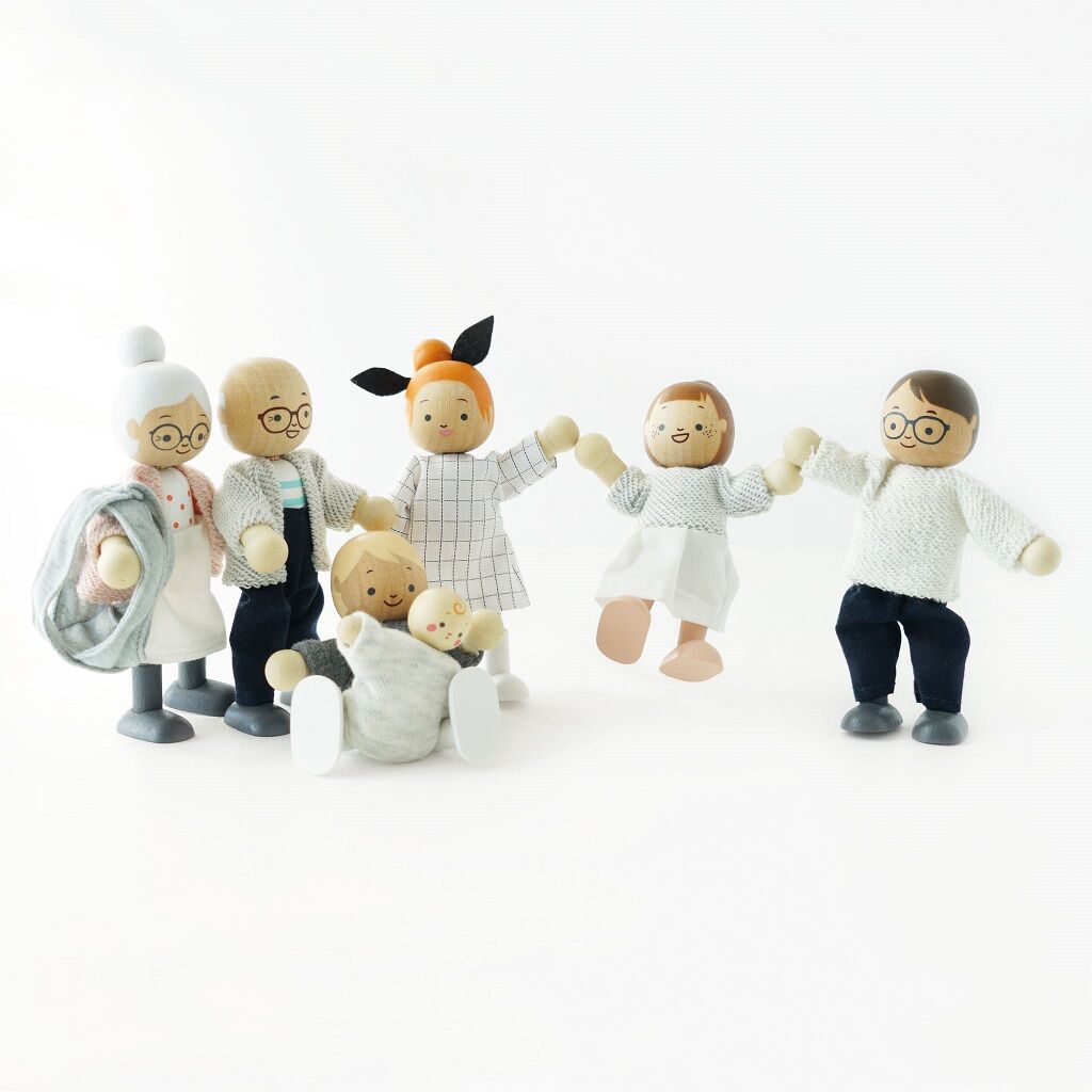 Le Toy Van dřevěné panenky rodinka