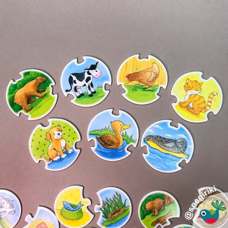 Goki Puzzle přiřazovací hra zvířátka