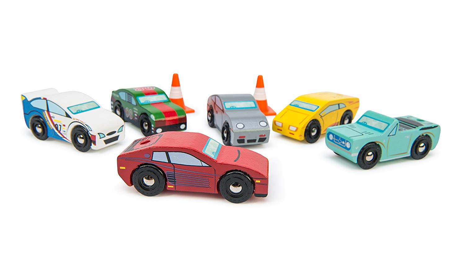 Le Toy Van dřevěný set autíček Montecarlo Sports