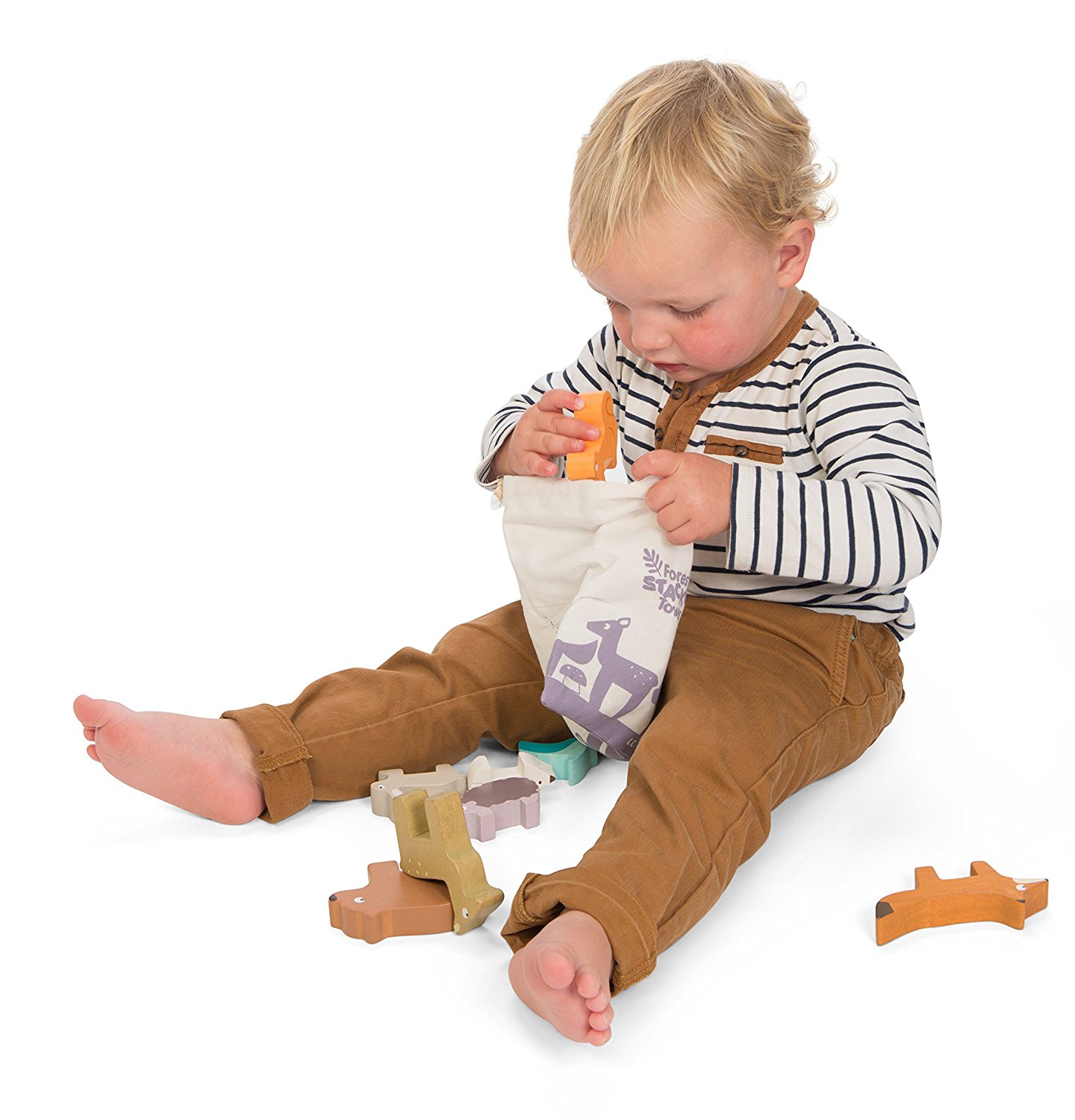 Le Toy Van dřevěná skládací věž zvířátka