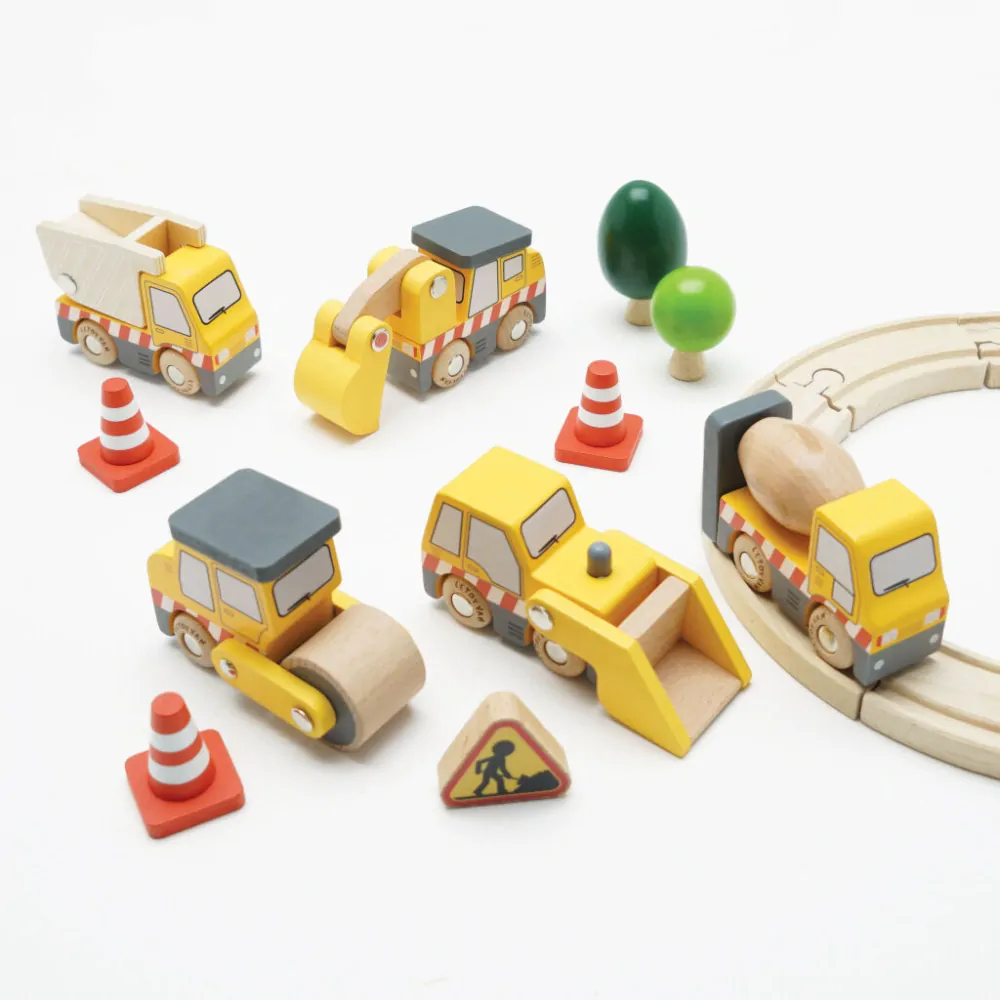 Le Toy Van dřevěný set stavebních strojů