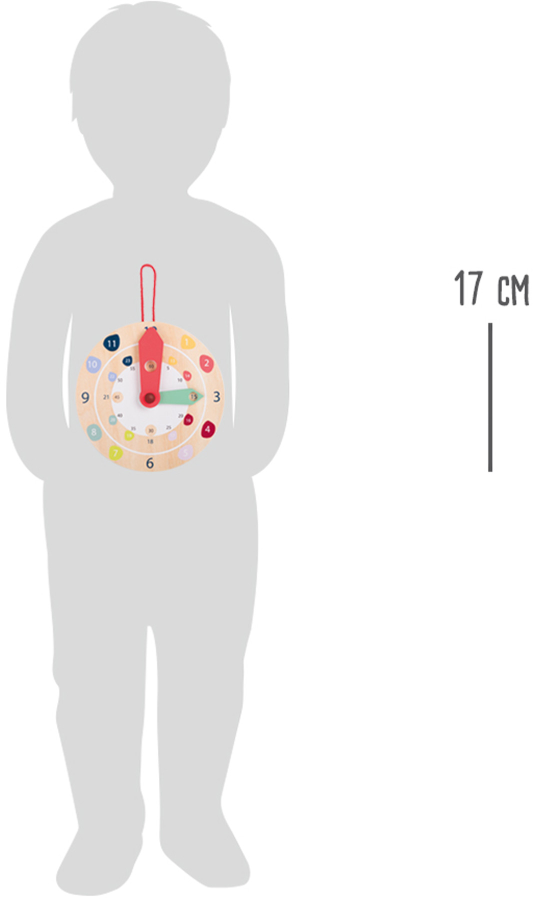 Dřevěné edukativní hodiny