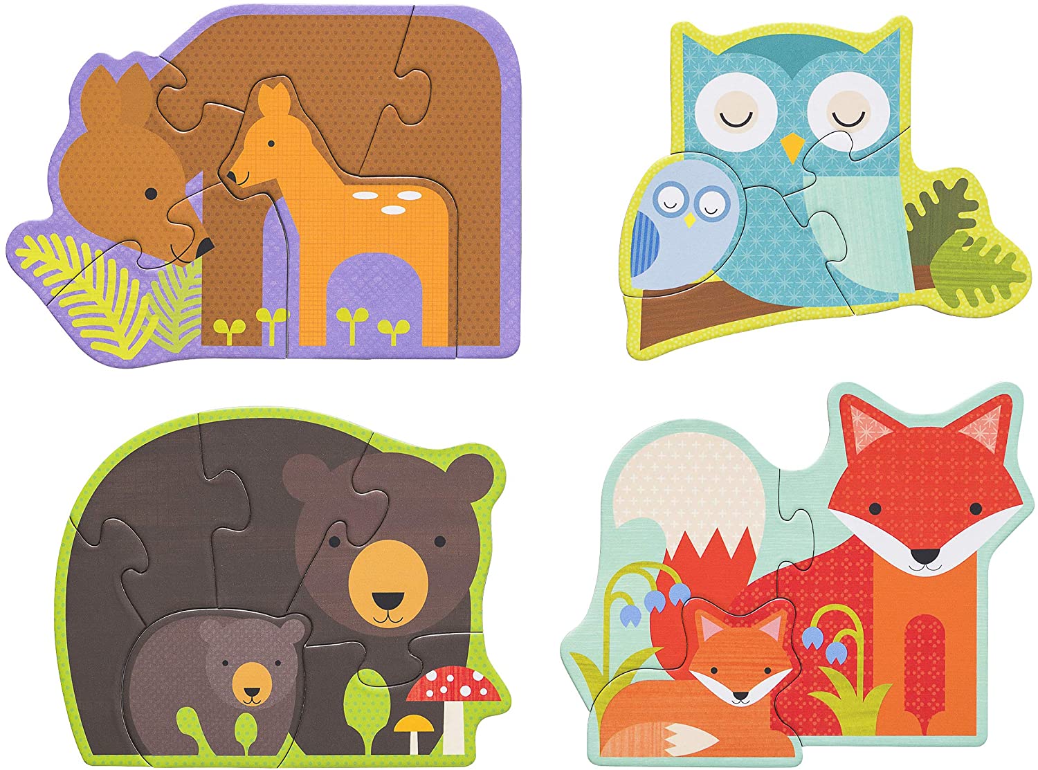 Petitcollage První puzzle lesní zvířátka