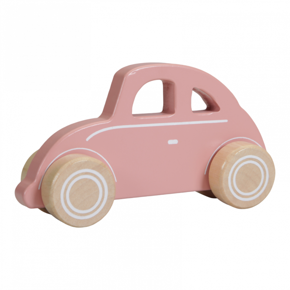 Little Dutch dřevěné autíčko Brouk pink