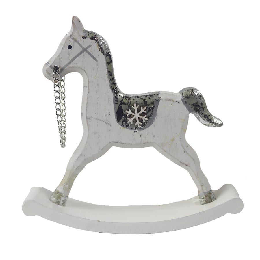 Dřevěný houpací koník 18cm
