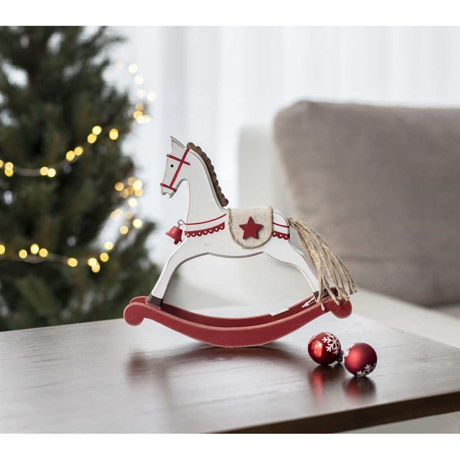 Dřevěný houpací koník 22cm
