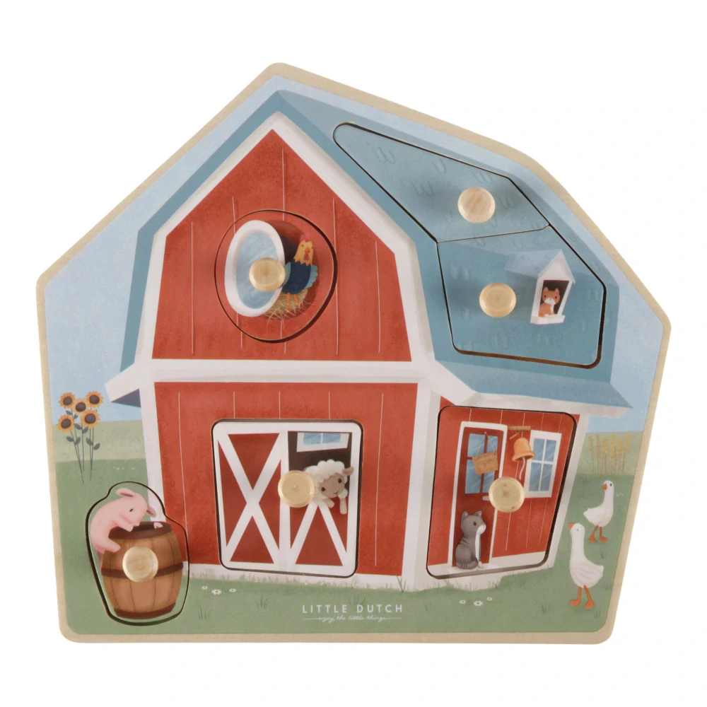 Little Dutch Vkládací  puzzle Farma