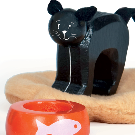 Le Toy Van dřevěná bouda s pejskem a kočičkou