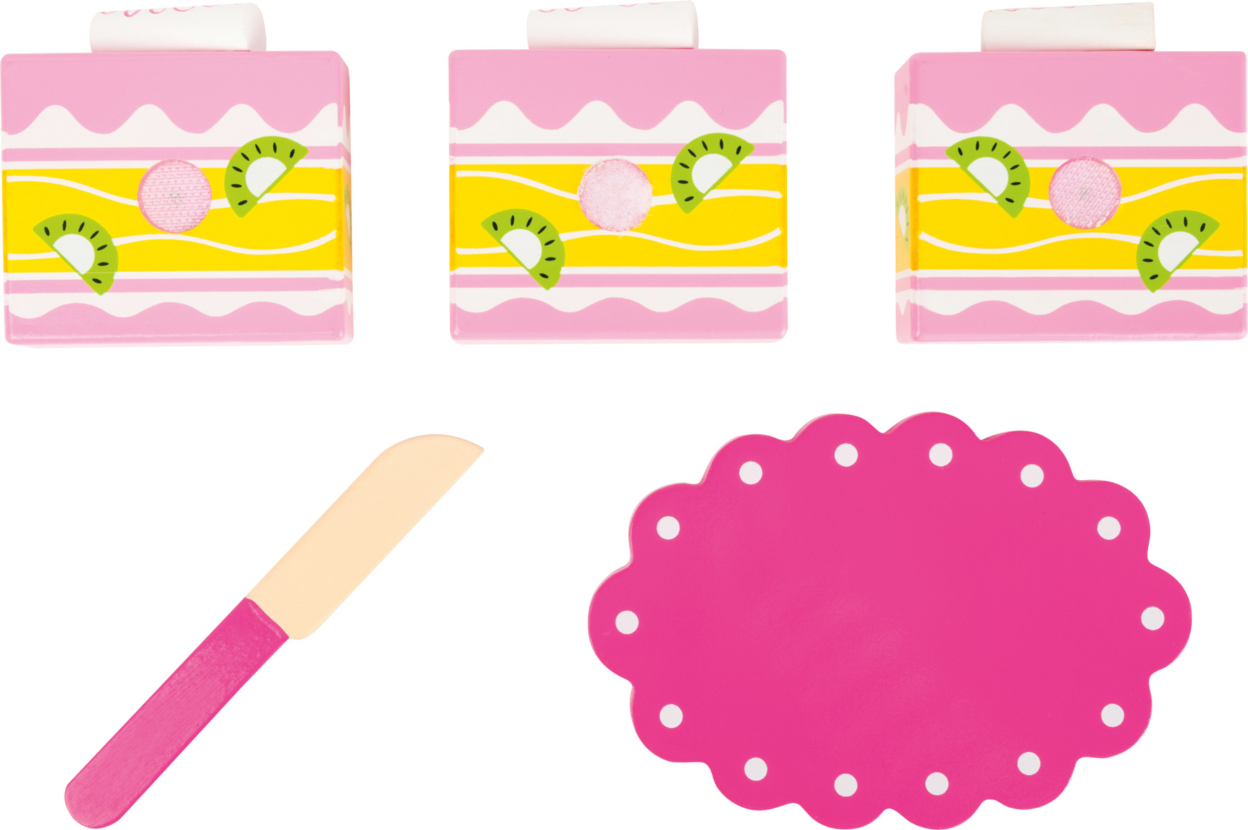 Dřevěný krájecí dortík