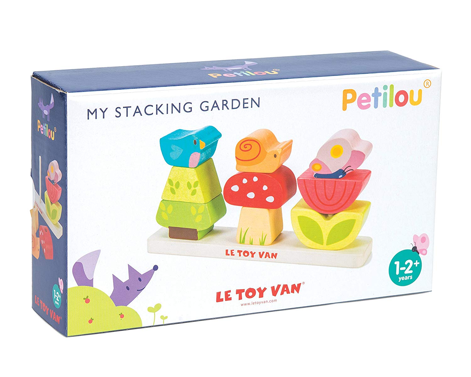 Le Toy Van dřevěné skládací kostky veselá zahrádka