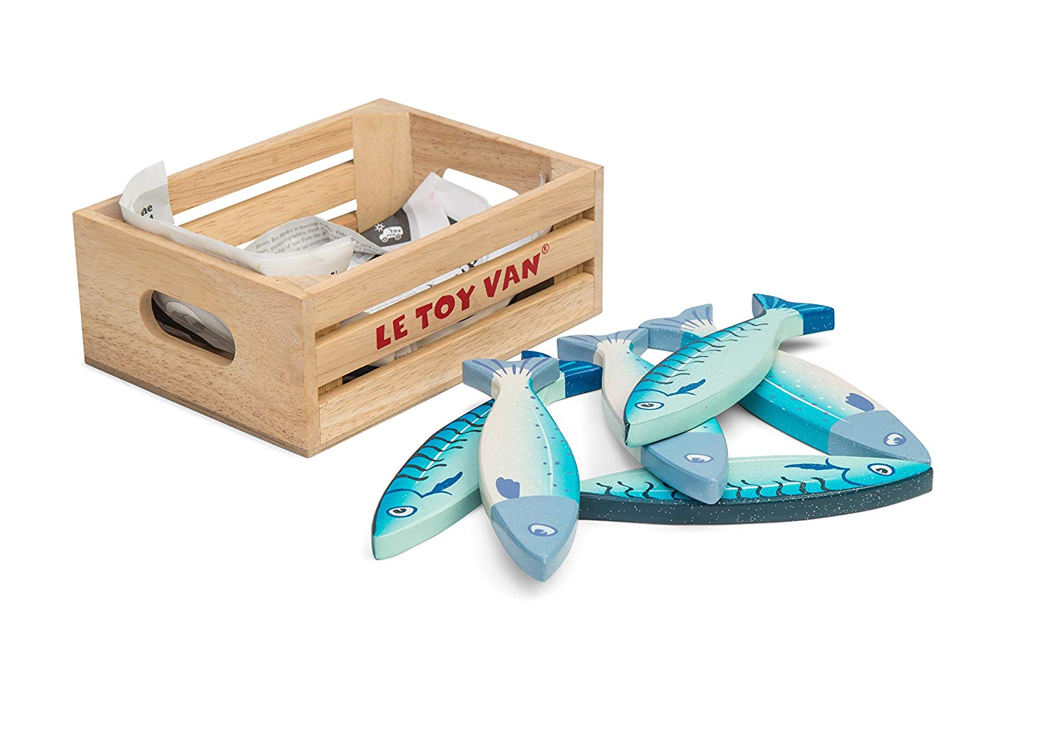 Le Toy Van dřevěná přepravka s rybami