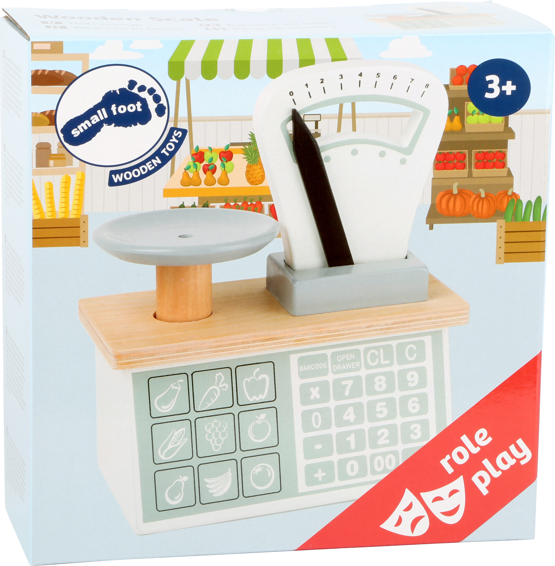 Dřevěná dětská váha 