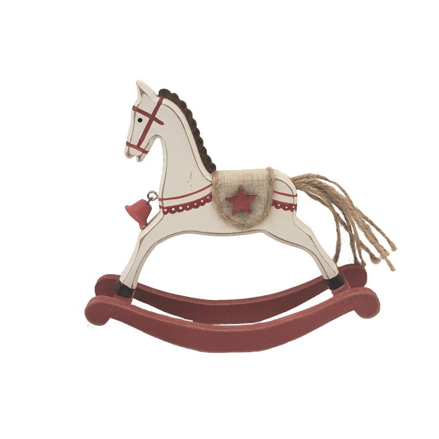 Dřevěný houpací koník 22cm