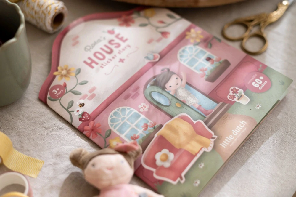 Little Dutch Knížka se samolepkami Dům Rosa