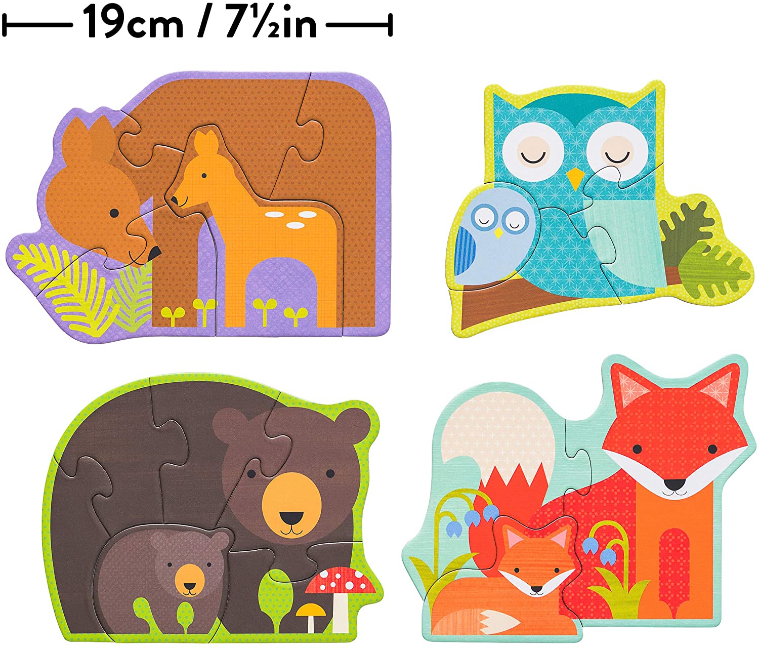 Petitcollage První puzzle lesní zvířátka