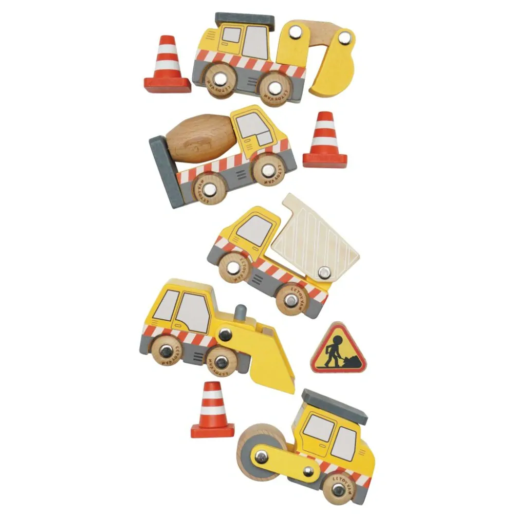 Le Toy Van dřevěný set stavebních strojů
