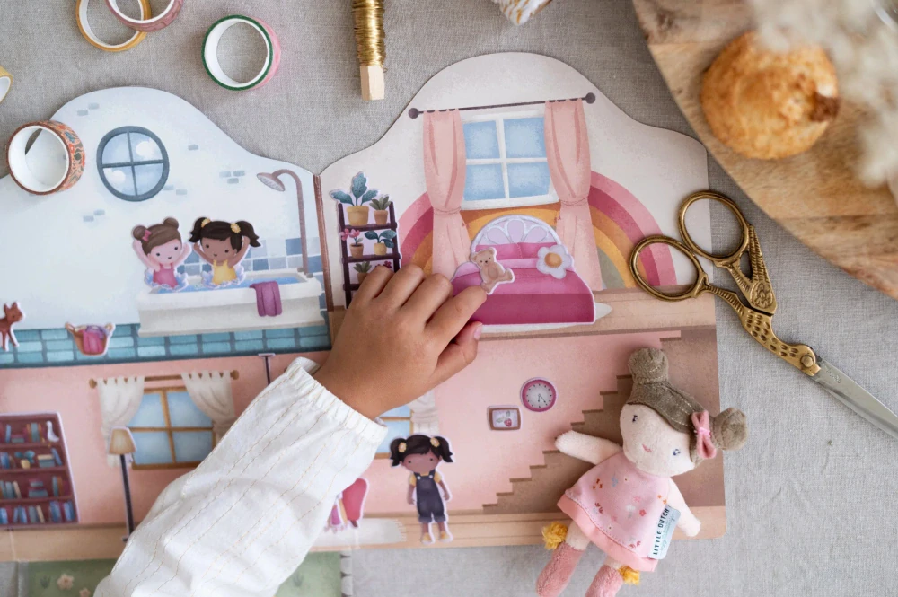Little Dutch Knížka se samolepkami Dům Rosa